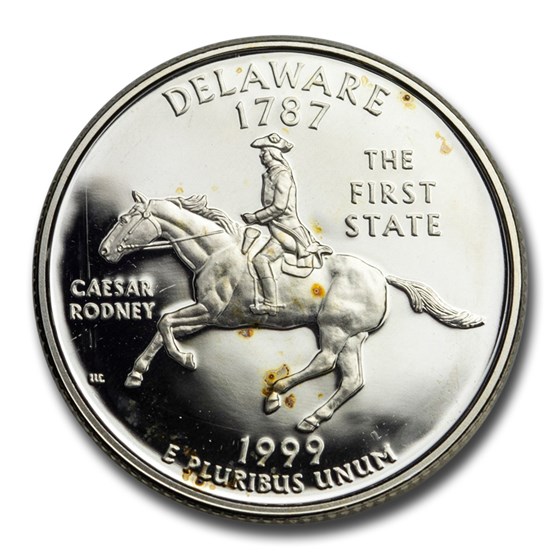 1999-S Delaware State Quarter Gem Proof (Silver)