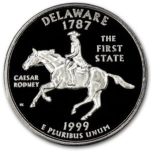 1999-S Delaware State Quarter Gem Proof 1999-S Delaware State Quarter Gem Proof