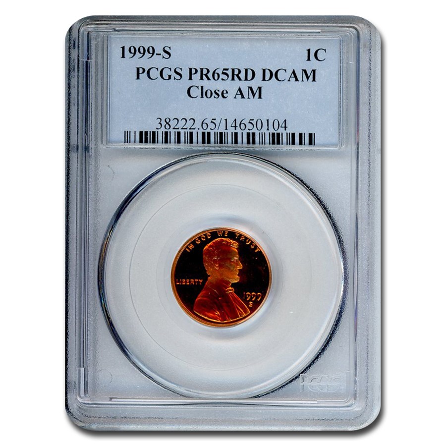 1999-S Lincoln Cent PR-65 DCAM PCGS (Red, Close AM)