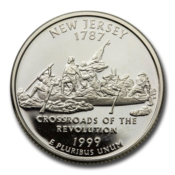1999-S New Jersey State Quarter Gem Proof (Silver) 1999-S New Jersey State Quarter Gem Proof (Silver)