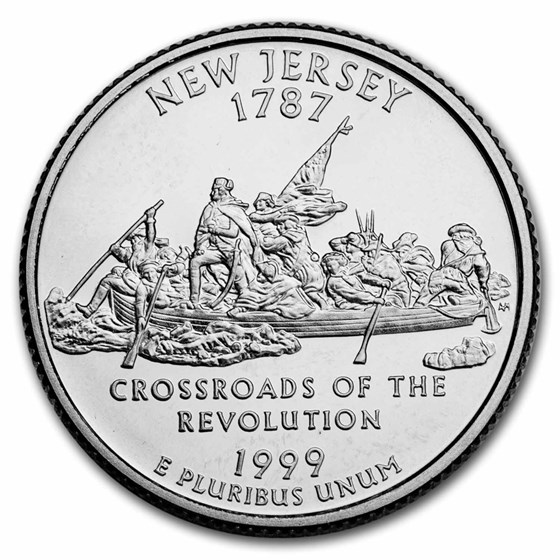 1999-S New Jersey State Quarter Gem Proof 1999-S New Jersey State Quarter Gem Proof