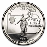 1999-S Pennsylvania State Quarter 40-Coin Roll Gem Proof