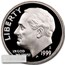 1999-S Roosevelt Dime 50-Coin Roll Proof