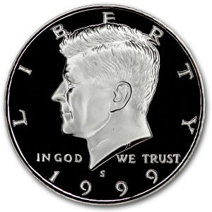 1999-S Silver Kennedy Half Dollar Gem Proof