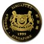 1999 Singapore 4-Coin Gold Lion Proof Set