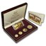 1999 Singapore 4-Coin Gold Lion Proof Set