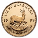 1999 South Africa 1/2 oz Proof Gold Krugerrand