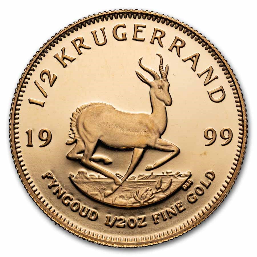 1999 South Africa 1/2 oz Proof Gold Krugerrand