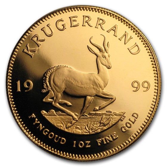 1999 South Africa 1 oz Proof Gold Krugerrand 1999 South Africa 1 oz Proof Gold Krugerrand
