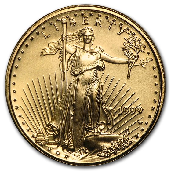 1999-W 1/10 oz American Gold Eagle BU (W Variety) 1999-W 1/10 oz American Gold Eagle BU (W Variety)