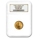 1999-W 1/10 oz American Gold Eagle MS-69 NGC (W Variety)
