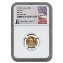 1999-W 1/10 oz American Gold Eagle MS-70 NGC (W Variety, Frost) 1999-W 1/10 oz American Gold Eagle MS-70 NGC (W Variety, Frost)