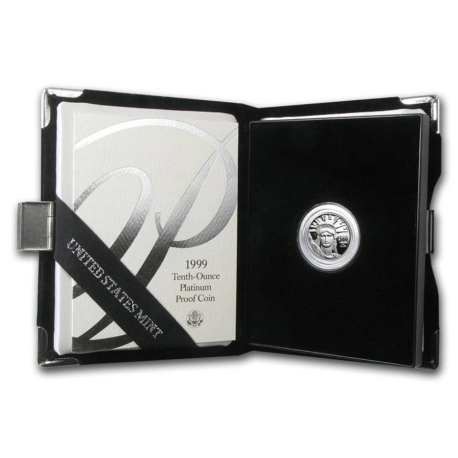 1999-W 1/10 oz Proof American Platinum Eagle (w/Box & COA)