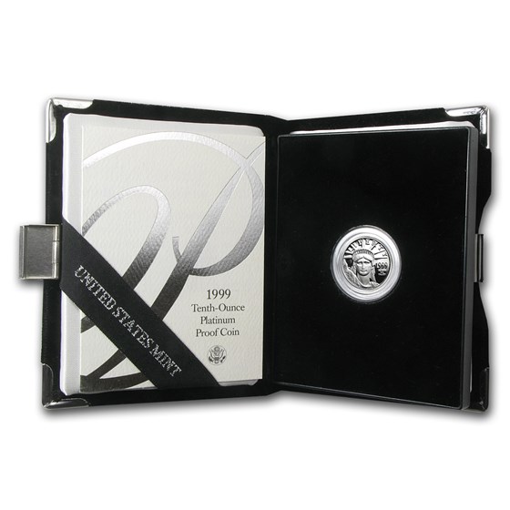 1999-W 1/10 oz Proof American Platinum Eagle (w/Box & COA) 1999-W 1/10 oz Proof American Platinum Eagle (w/Box & COA)