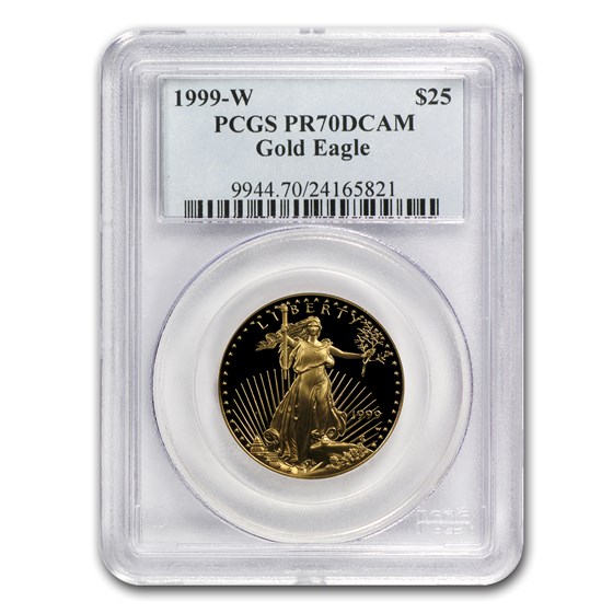 1999-W 1/2 oz Proof American Gold Eagle PR-70 PCGS 1999-W 1/2 oz Proof American Gold Eagle PR-70 PCGS