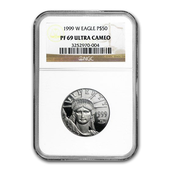1999-W 1/2 oz Proof American Platinum Eagle PF-69 NGC