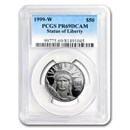 1999-W 1/2 oz Proof American Platinum Eagle PR-69 PCGS