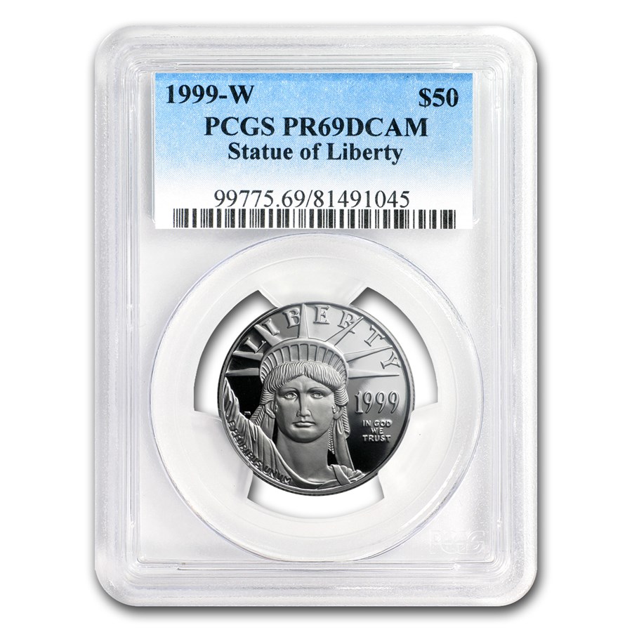 1999-W 1/2 oz Proof American Platinum Eagle PR-69 PCGS