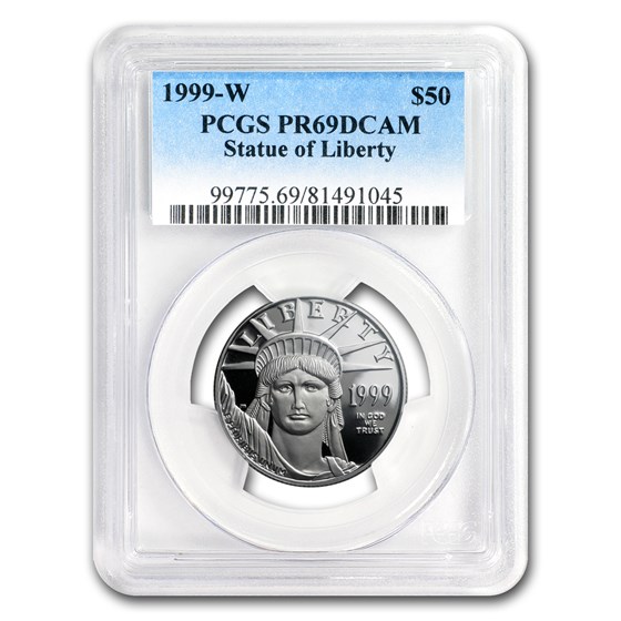 1999-W 1/2 oz Proof Platinum American Eagle PR-69 PCGS 1999-W 1/2 oz Proof Platinum American Eagle PR-69 PCGS