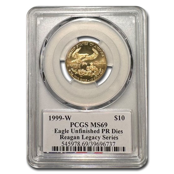 1999-W 1/4 oz American Gold Eagle MS-69 PCGS (W Variety, Reagan)
