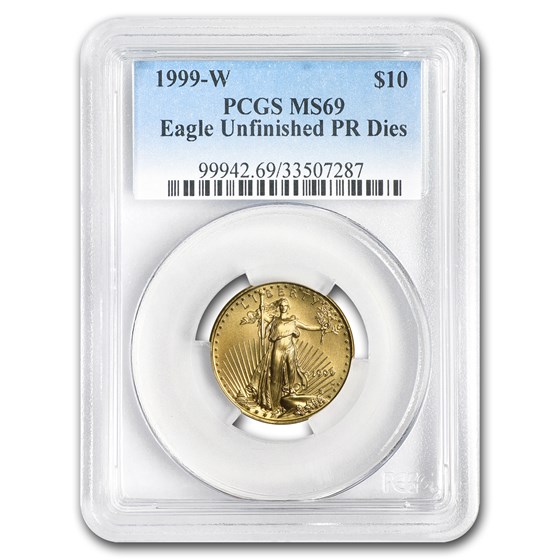1999-W 1/4 oz American Gold Eagle MS-69 PCGS (W Variety)