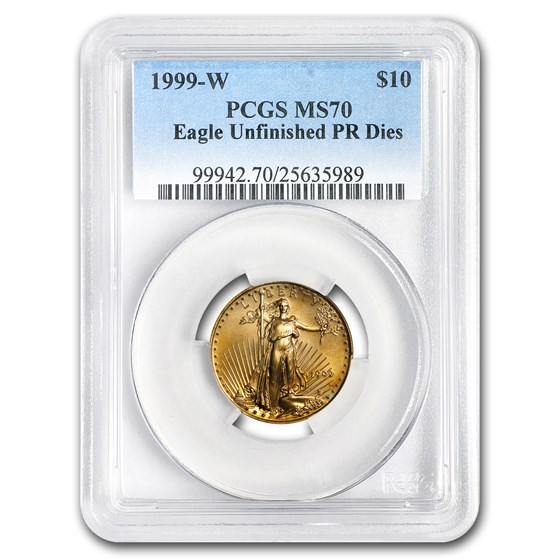 1999-W 1/4 oz American Gold Eagle MS-70 PCGS (W Variety) 1999-W 1/4 oz American Gold Eagle MS-70 PCGS (W Variety)