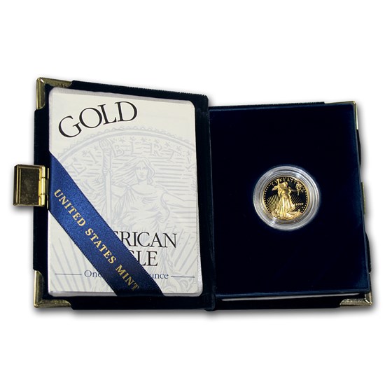 1999-W 1/4 oz Proof American Gold Eagle (w/Box & COA)