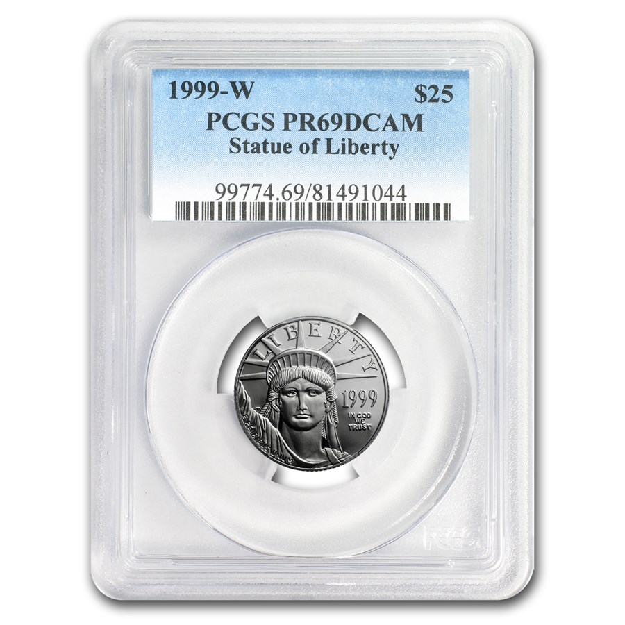 1999-W 1/4 oz Proof American Platinum Eagle PR-69 PCGS