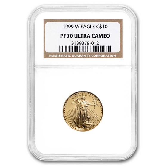 1999-W 1/4 oz Proof Gold American Eagle PF-70 NGC 1999-W 1/4 oz Proof Gold American Eagle PF-70 NGC