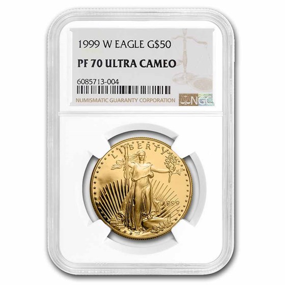 1999-W 1 oz Proof American Gold Eagle PF-70 NGC 1999-W 1 oz Proof American Gold Eagle PF-70 NGC