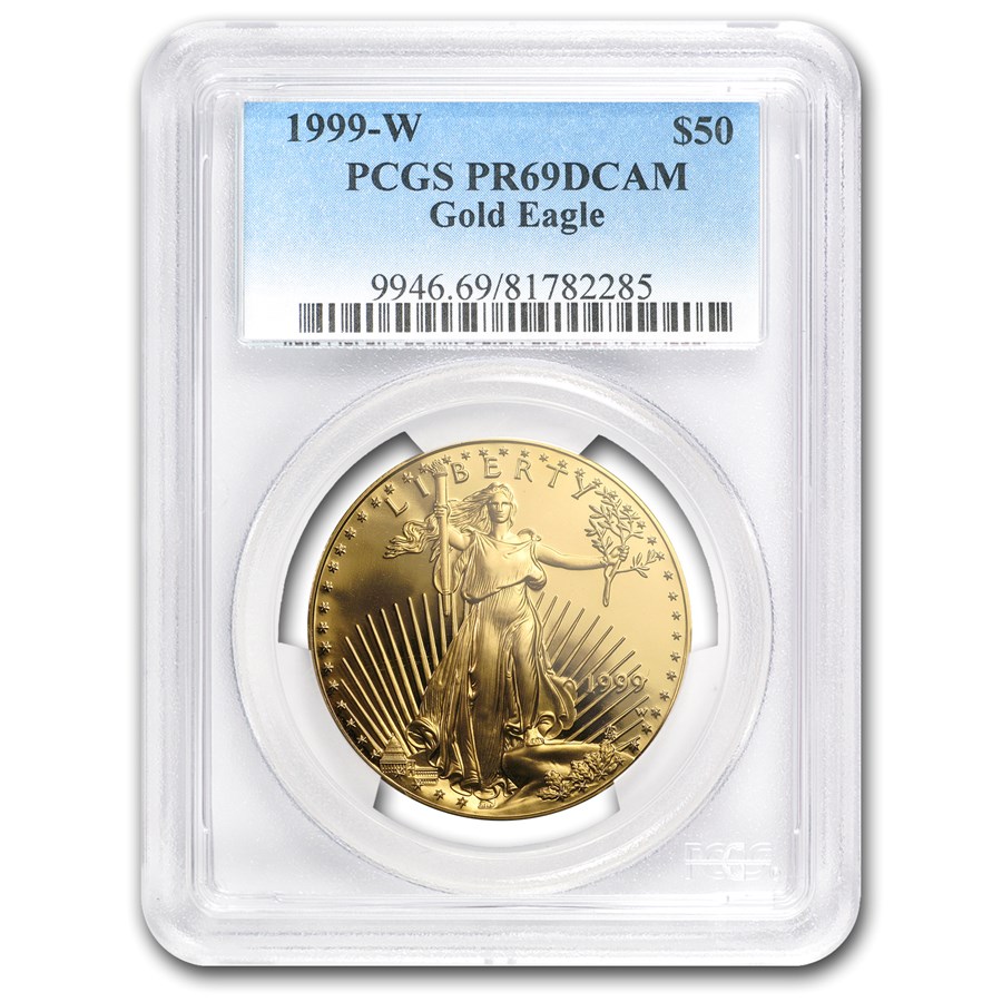 1999-W 1 oz Proof American Gold Eagle PR-69 DCAM PCGS