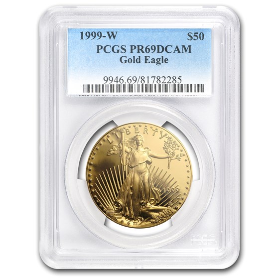 1999-W 1 oz Proof American Gold Eagle PR-69 DCAM PCGS 1999-W 1 oz Proof American Gold Eagle PR-69 DCAM PCGS