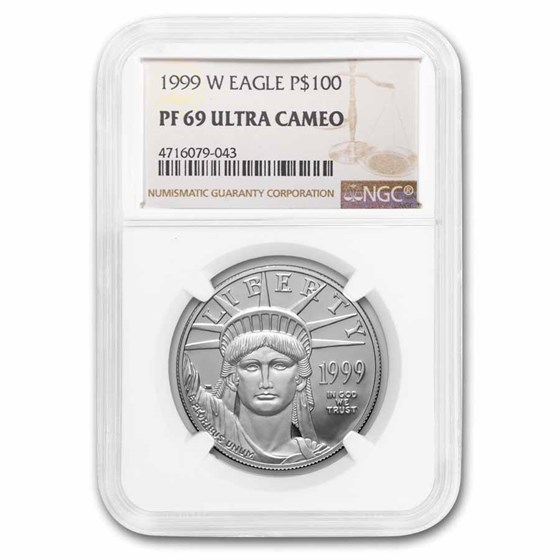 1999-W 1 oz Proof American Platinum Eagle PF-69 NGC 1999-W 1 oz Proof American Platinum Eagle PF-69 NGC