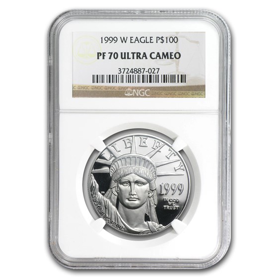 1999-W 1 oz Proof American Platinum Eagle PF-70 UCAM NGC 1999-W 1 oz Proof American Platinum Eagle PF-70 UCAM NGC