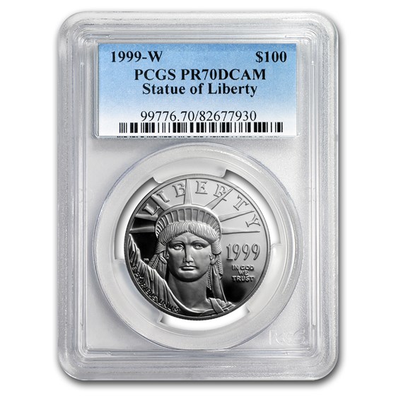 1999-W 1 oz Proof American Platinum Eagle PR-70 PCGS