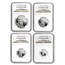 1999-W 4-Coin Proof American Platinum Eagle Set PF-70 NGC