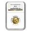 1999-W Gold $5 Commem George Washington MS-70 NGC
