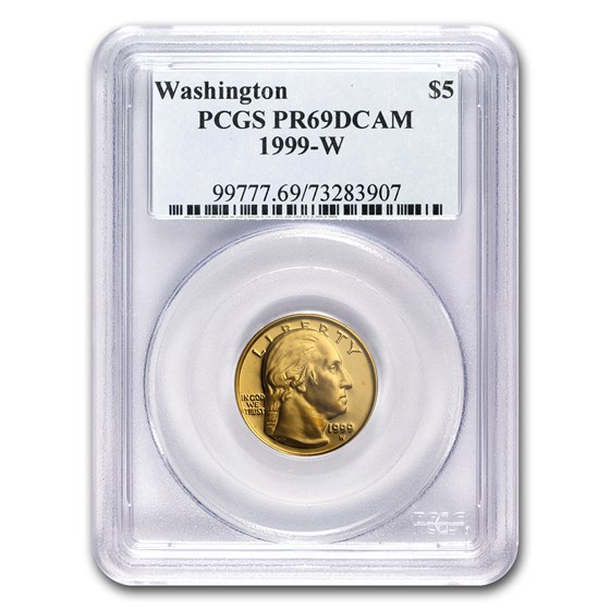 1999-W Gold $5 Commem George Washington PR-69 PCGS 1999-W Gold $5 Commem George Washington PR-69 PCGS