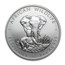 1999 Zambia 1 oz Silver Elephant BU
