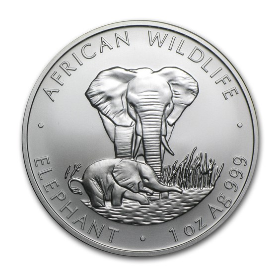 1999 Zambia 1 oz Silver Elephant BU 1999 Zambia 1 oz Silver Elephant BU