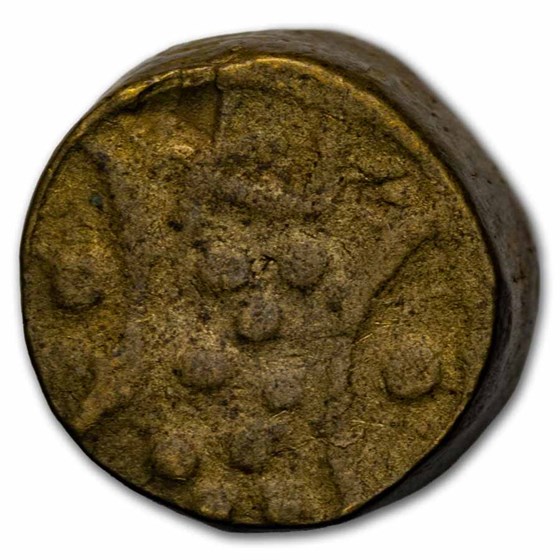 19th Century India Puveera Brass Gaming Token
