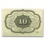 1st Issue Fractional Currency 10 Cents AU (Fr#1242)