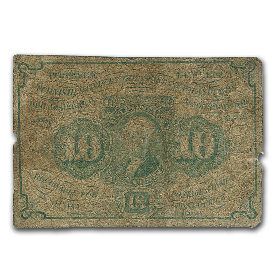 1st Issue Fractional Currency 10 Cents VG (Fr#1242)