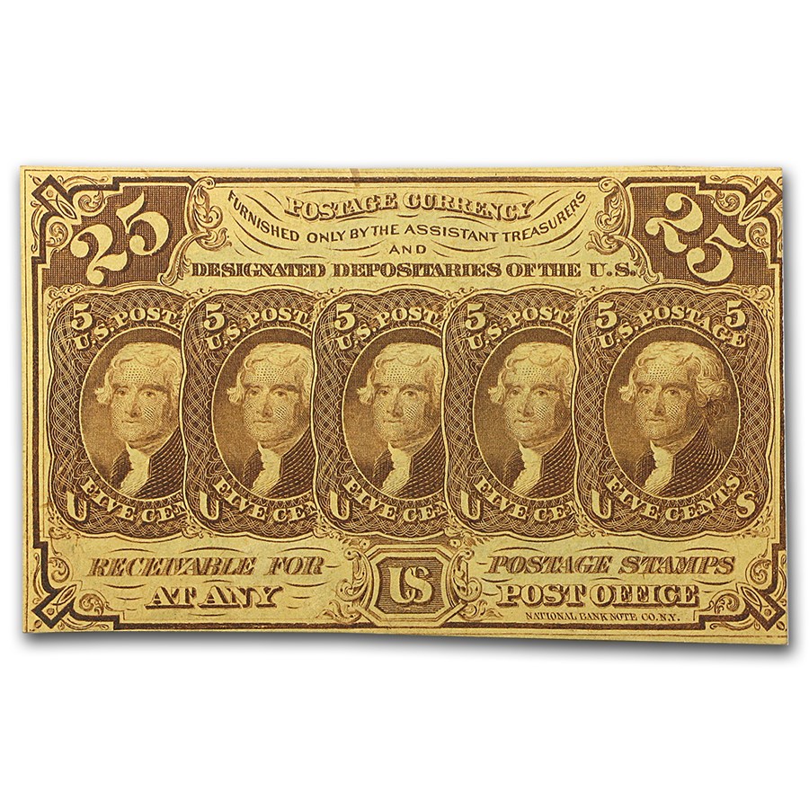 1st Issue Fractional Currency 25 Cents CU (Fr#1281)