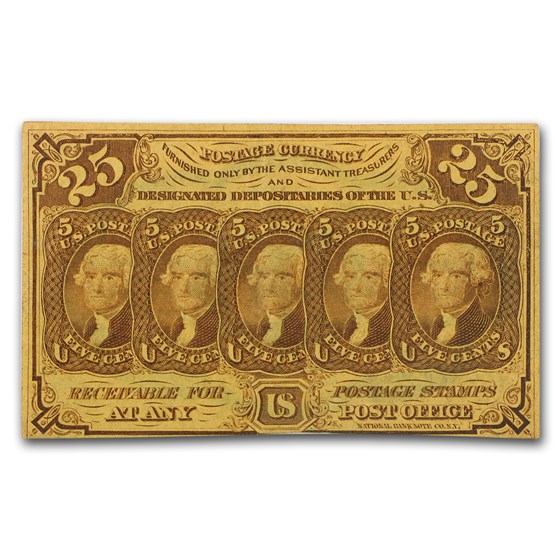 1st Issue Fractional Currency 25 Cents XF (Fr#1281) 1st Issue Fractional Currency 25 Cents XF (Fr#1281)
