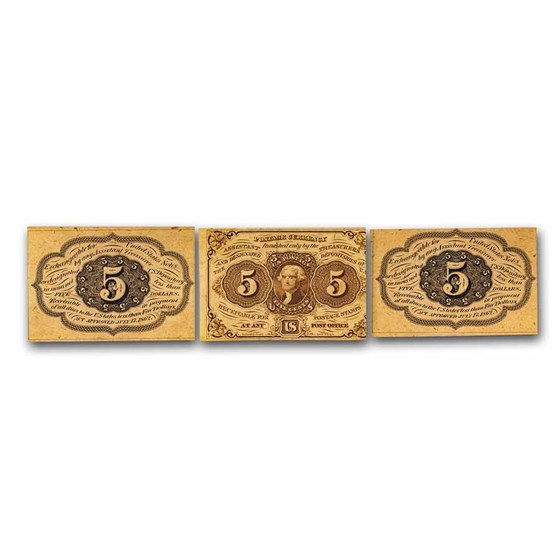 1st Issue Fractional Currency 5 Cents CU (Fr#1231SP) Specimen Set 1st Issue Fractional Currency 5 Cents CU (Fr#1231SP) Specimen Set