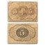 1st Issue Fractional Currency 5 Cents VG (Fr#1231)
