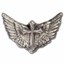 2.25 oz Hand Poured Silver Winged Cross