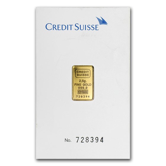 2.5 gram Gold Bar - Brand Name (w/Assay Card) 2.5 gram Gold Bar - Brand Name (w/Assay Card)