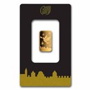 2.5 gram Gold Bar - Holy Land Mint Dove of Peace (In Assay)
